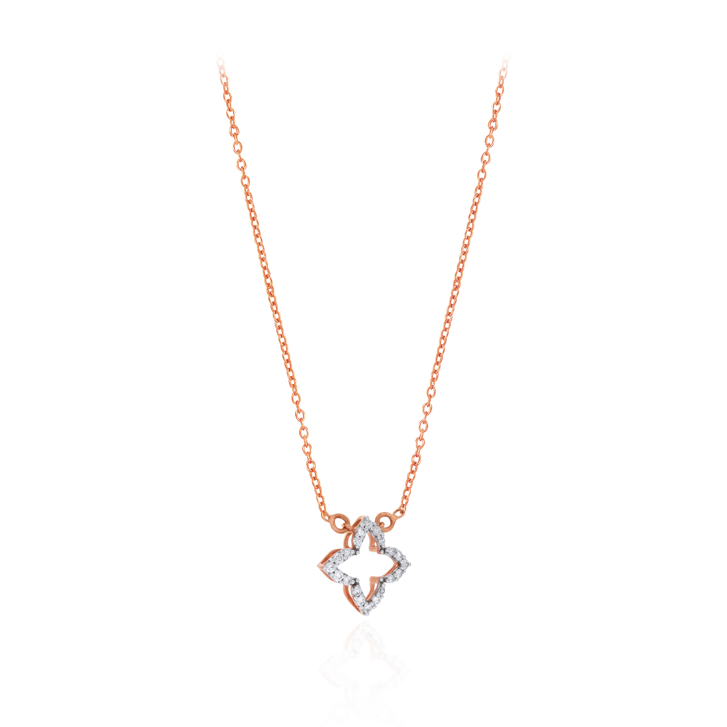 Ember Bloom Diamond Chain Pendant