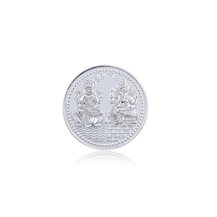 100 g Laxmi-Ganesh, (999) Pure Silver Precious Coin