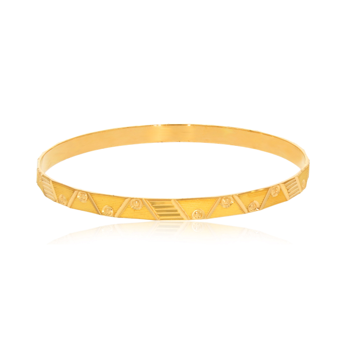 Geo Charm Gold Bangles